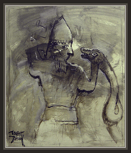 ANNUNAKI-ANNUNAKIS-THE SNAKE SUMERIAN-PINTURAS-PAINTINGS-CUADROS-ERNEST DESCALS-