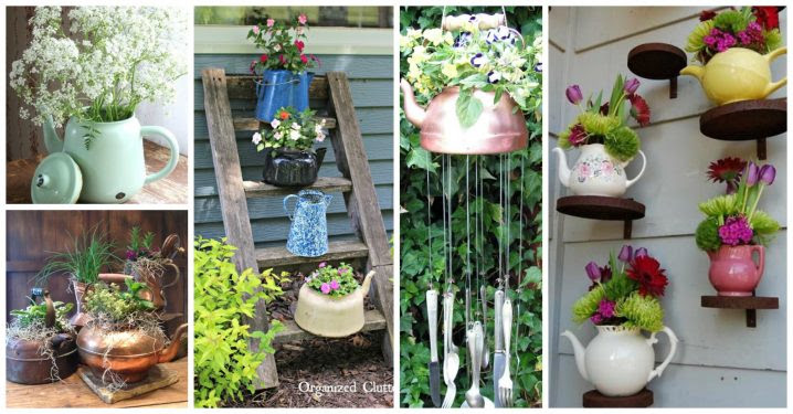 diy tea pot planters