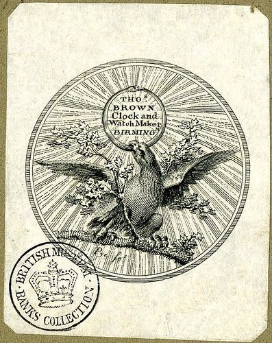 Watch-paper of Thomas Brown, clock-maker (1796)