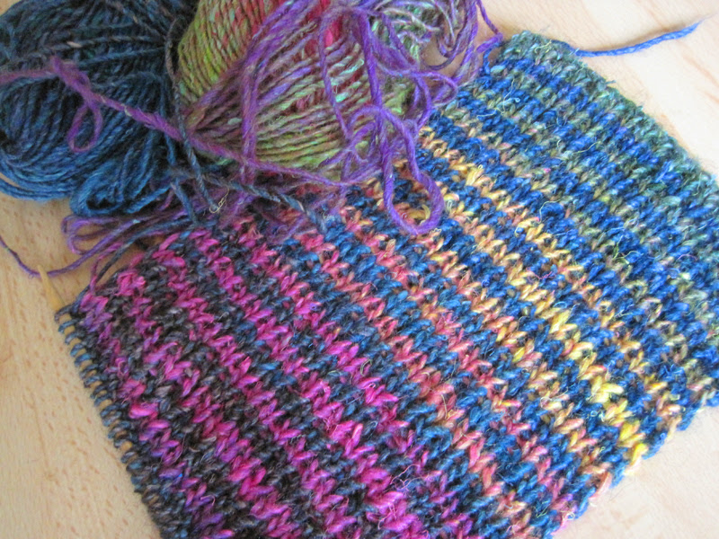 Noro Striped Scarf WIP