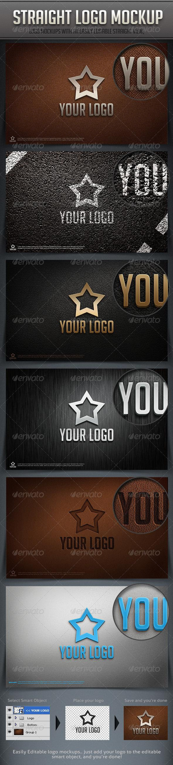 Download GraphicRiver Straight Logo Mockup