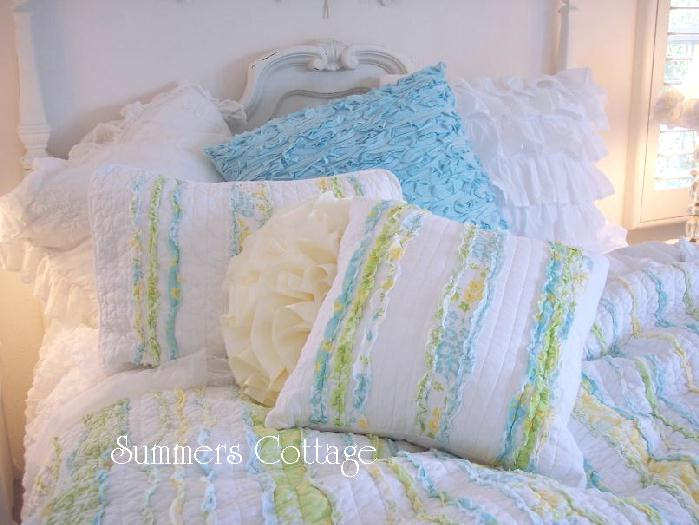 Shabby Chic Bedding Cottage Pillows & Shams