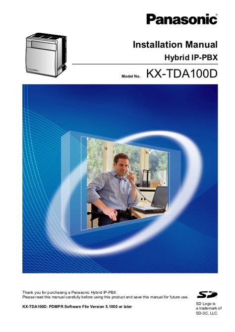 PDF Panasonic Kx Tda100d Installation Manual