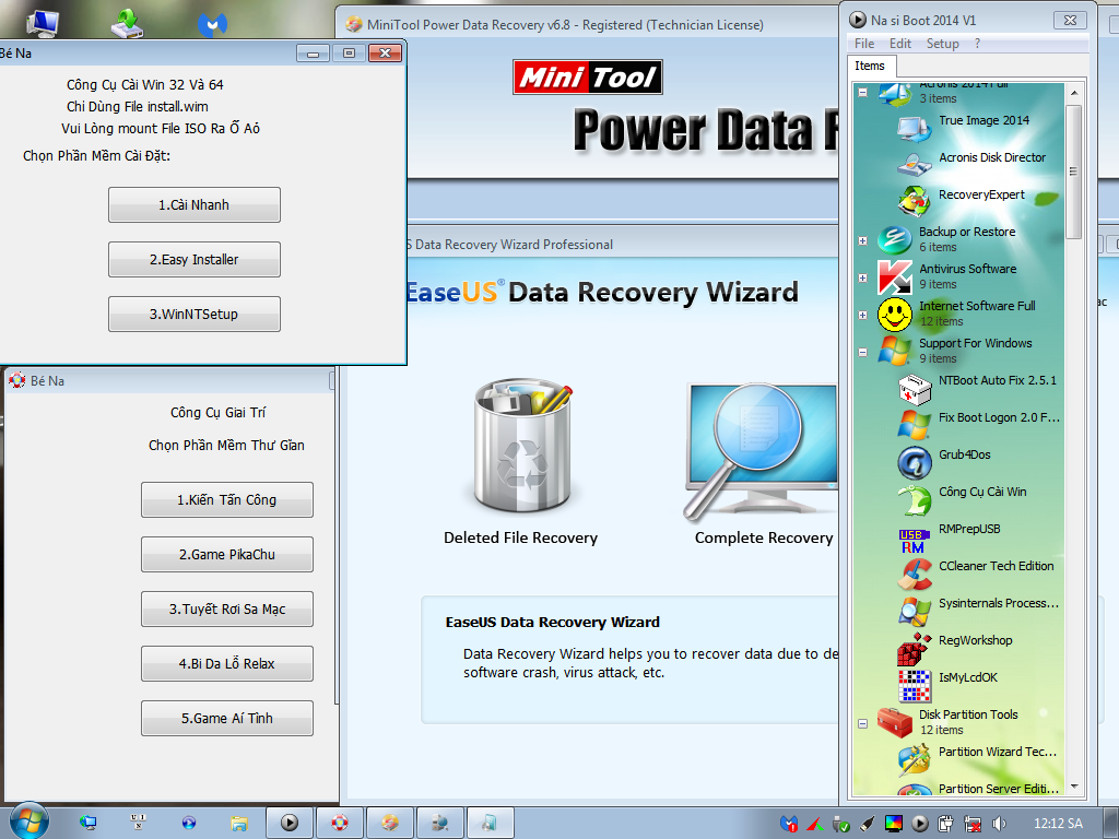 uxME82e Win7 BOOT   Công cụ cứu hộ đa năng, hoàn hảo cho máy tính Win 7