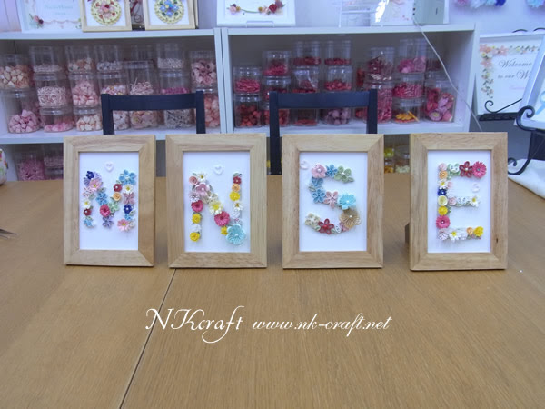 お友達へのプレゼントにイニシャルのフレーム Nk Craftブログ