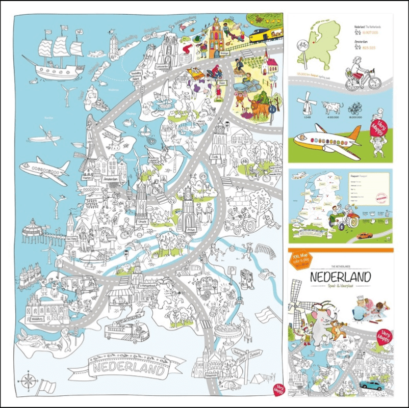 Super grote kleurplaten van Nederland en Amsterdam - Leuk ...