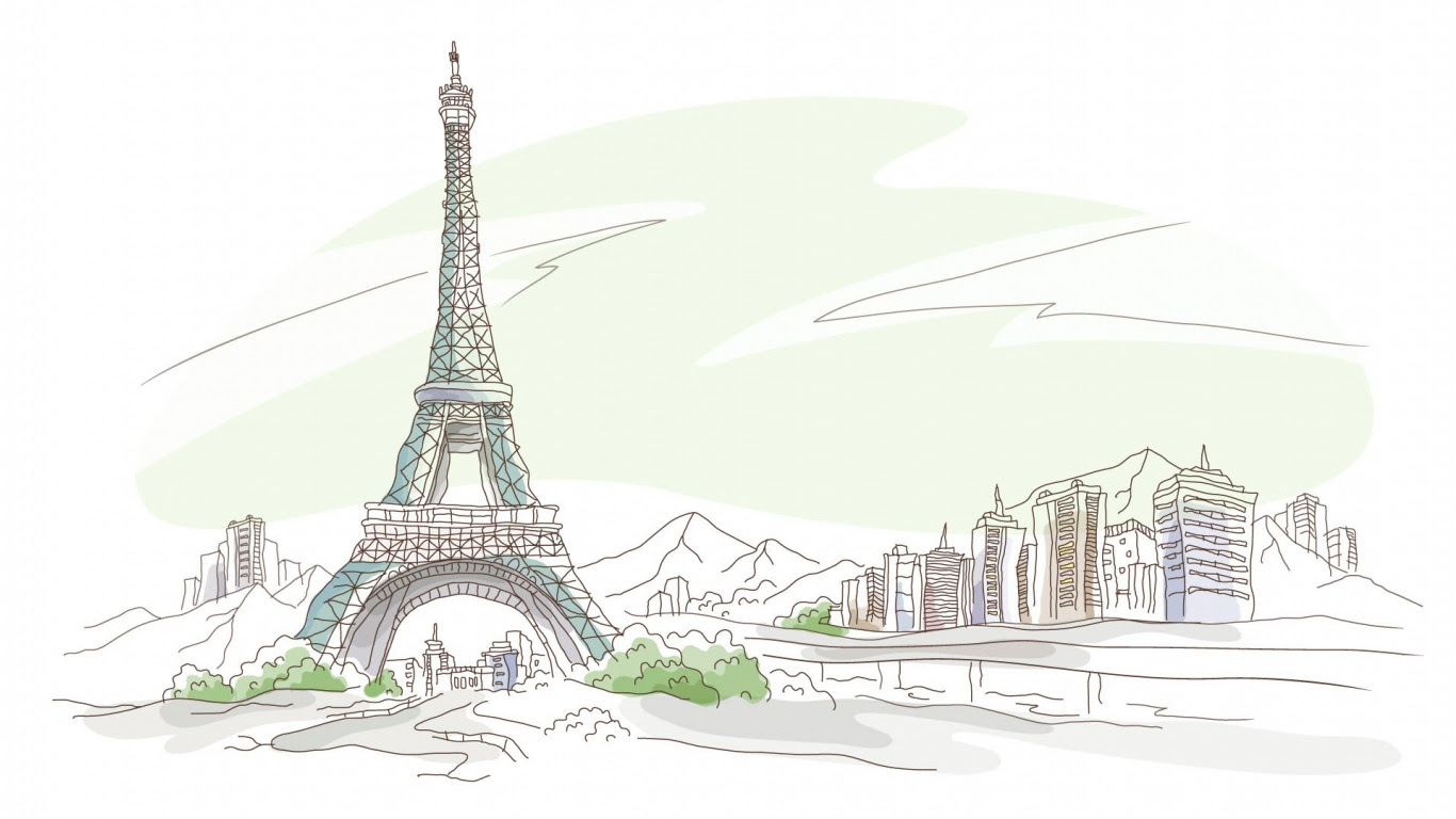 Landscape color drawing HD Wallpaper | PixelsTalk.Net