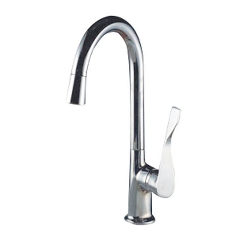 B R Contemporary Brass Kitchen Faucet with Color Changing LED Light