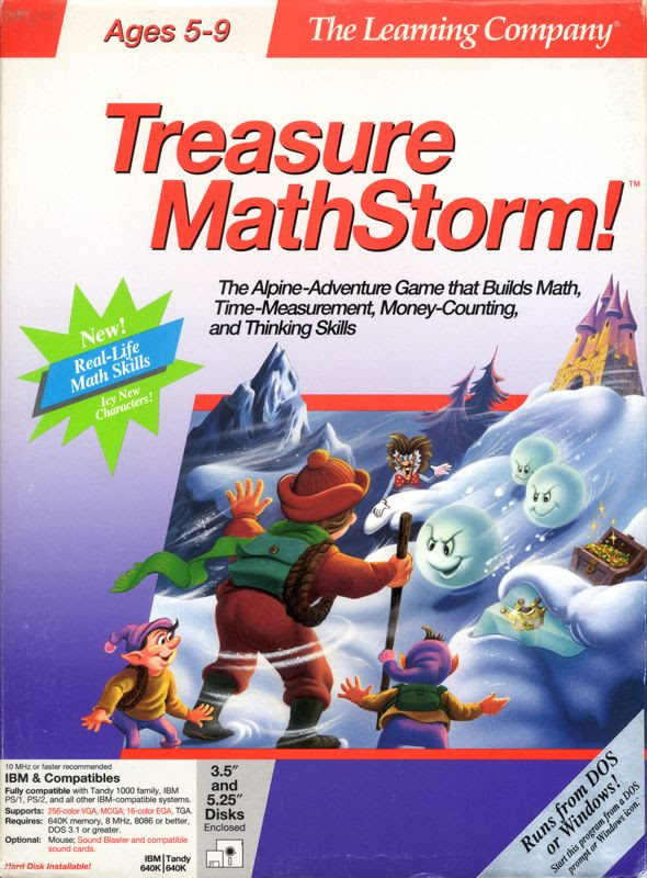 Treasure MathStorm! for DOS (1992) MobyGames