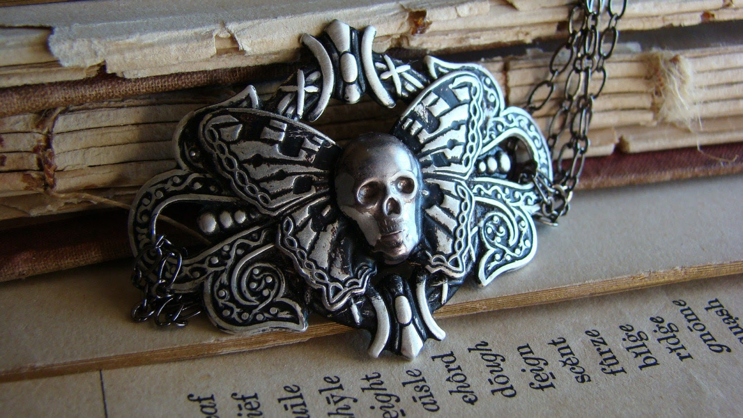 Nefarious  - A Winged Skull Bracelet