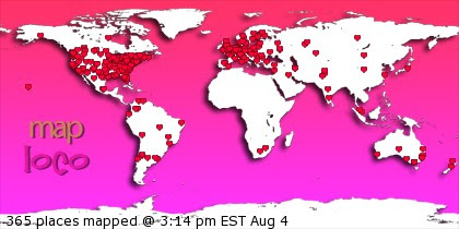 Profile Visitor Map - Click to view visits