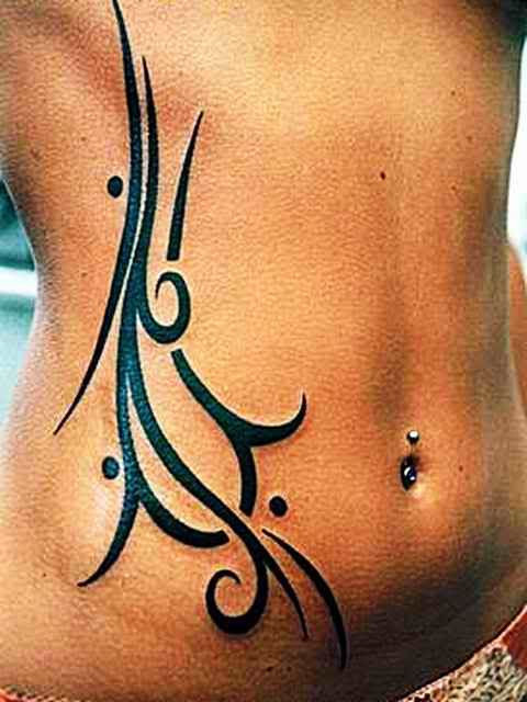 Star Tattoo with Permanent Piercing Pictures