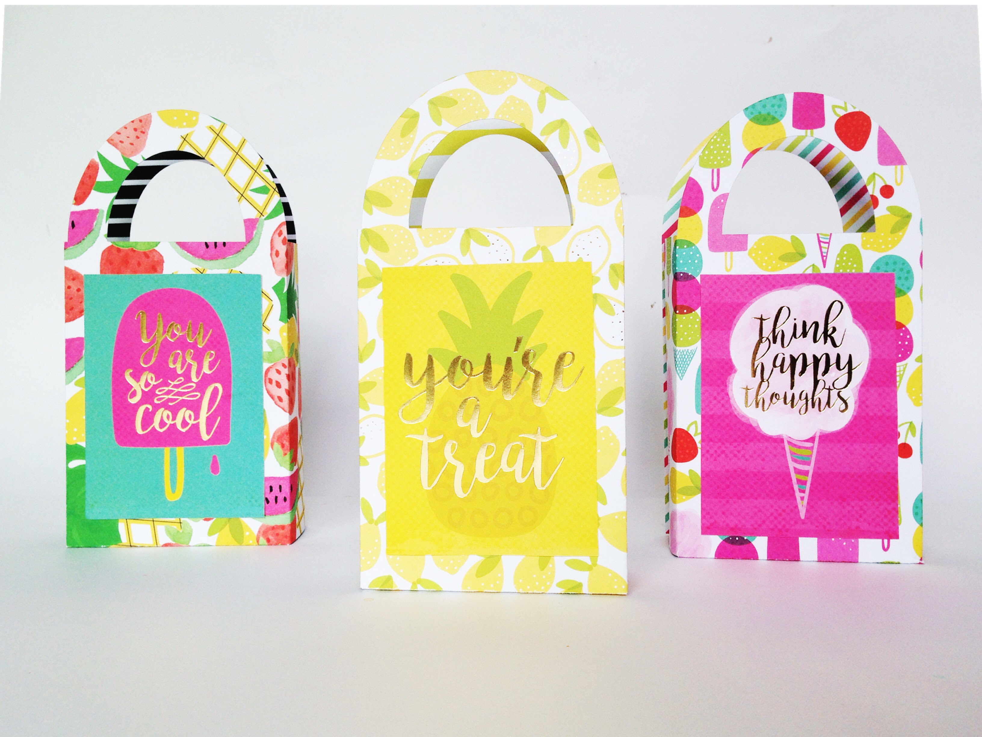 Make your own cute gift bags with Tombow Xtreme Adhesive ...