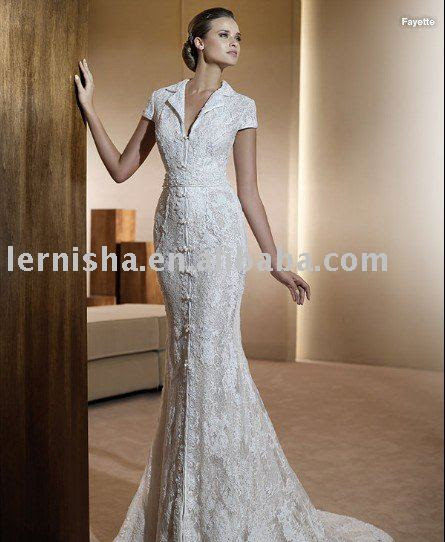 wedding dress with sleeves