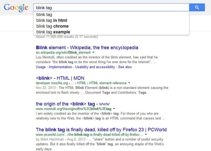 Tìm kiếm google với blink và tag