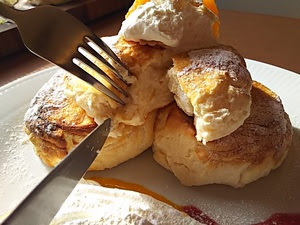メグミンの恋活エール長野 イタリアンレストラン トワサンクでパンケーキ 長野市若槻