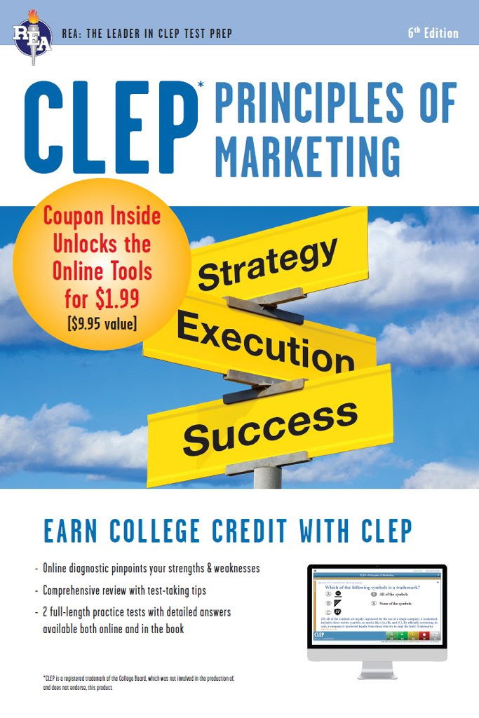CLEPÂ® Principles of Marketing Book + Online (CLEP Test Preparation ...