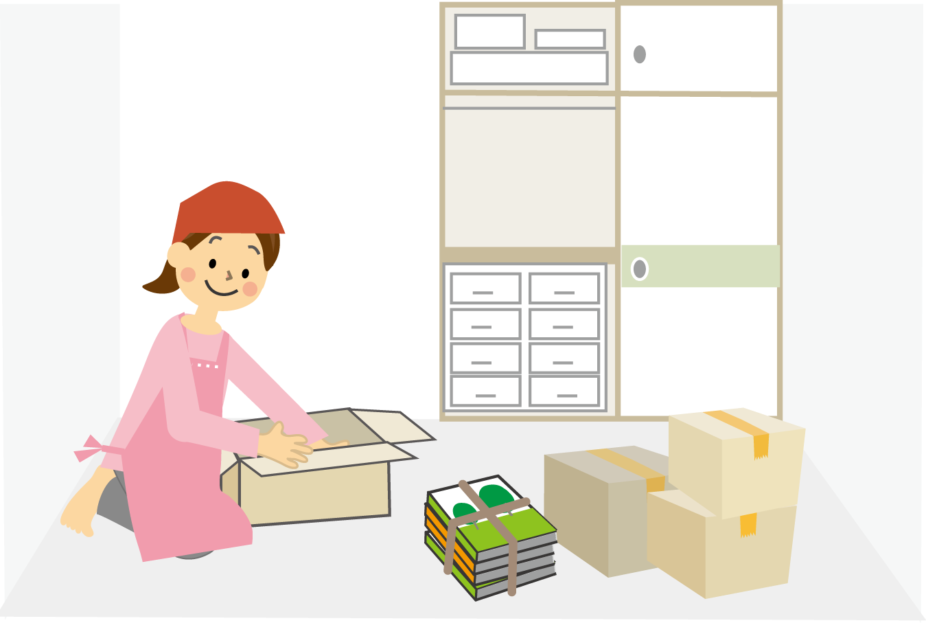 大掃除 片付けのイラスト 無料イラスト フリー素材