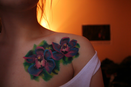 Orchids. Work still in progress to be finished as soon as I go back home.
Done by Daniel in East Side Ink in Bialystok, Poland.