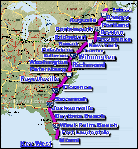 I 95 South Carolina Map I 95 Traffic Maps