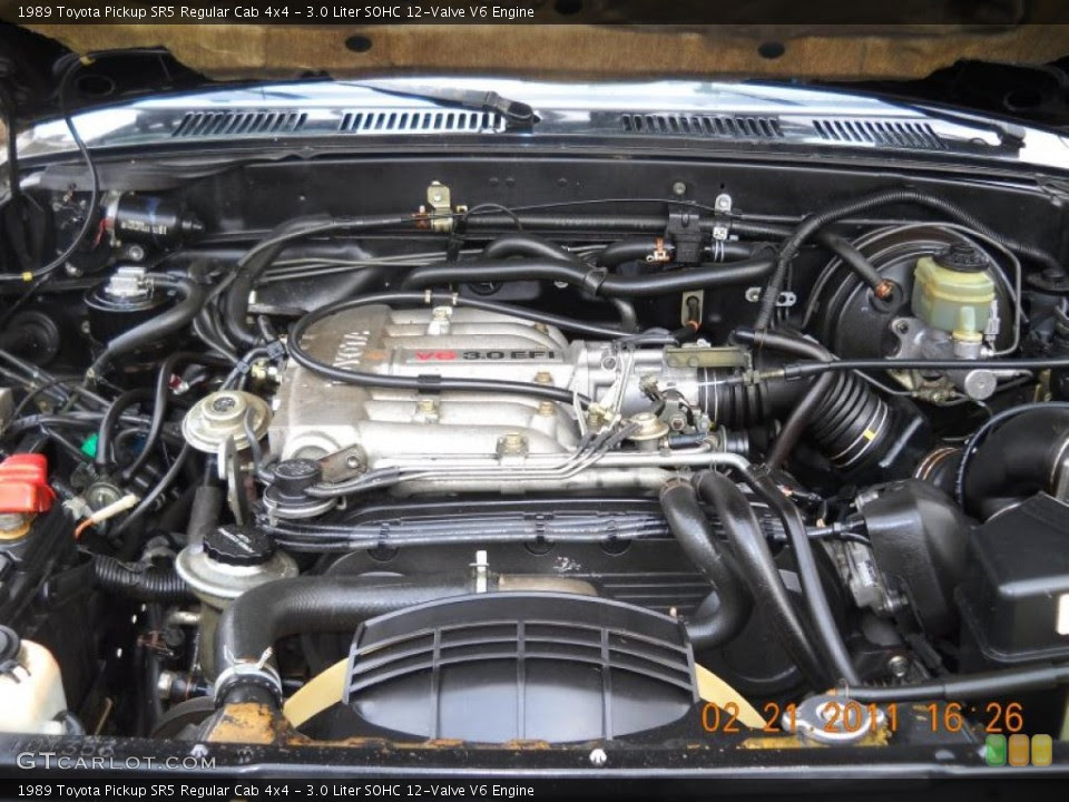 3.0 Liter SOHC 12-Valve V6 1989 Toyota Pickup Engine ...