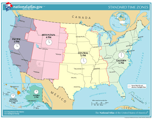 time zones map us. time zone map us and canada.