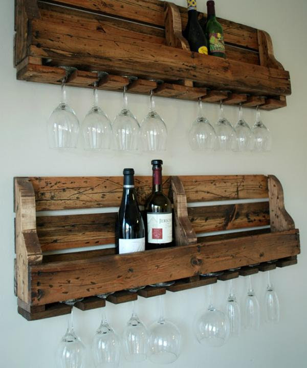  Wine racks Selberbauen ideas holzpallet wall 