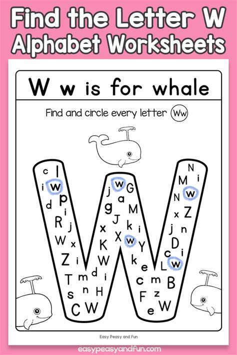  alphabet worksheets w alphabetworksheetsfreecom printable letter w