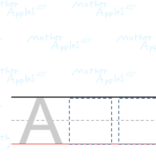 マザーアップルズ アルファベット練習帳 Abcd