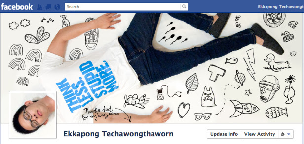 ekkapong1 40 Creative Examples of Facebook Timeline Designs