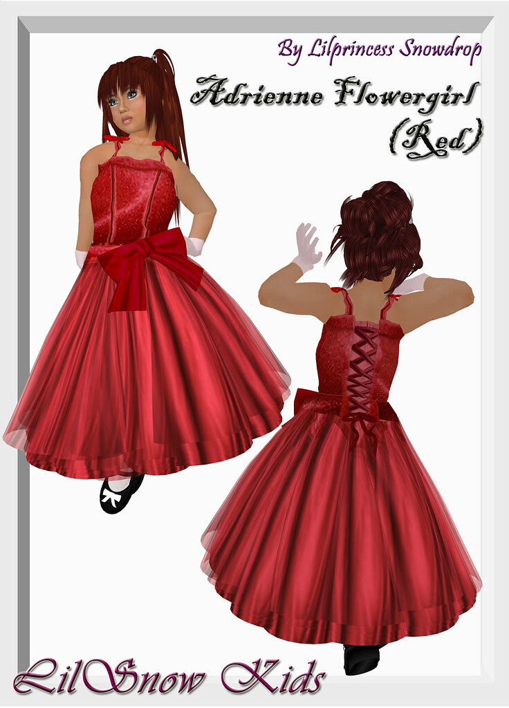 Red Flower Girl Dresses
