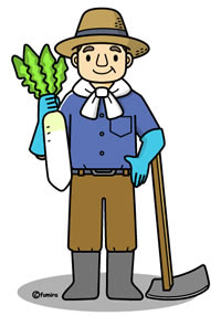 ここからダウンロード 農家のおじさん イラスト