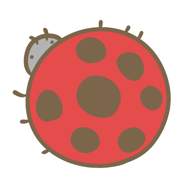 ナナホシテントウのイラスト かわいいフリー素材が無料のイラストレイン