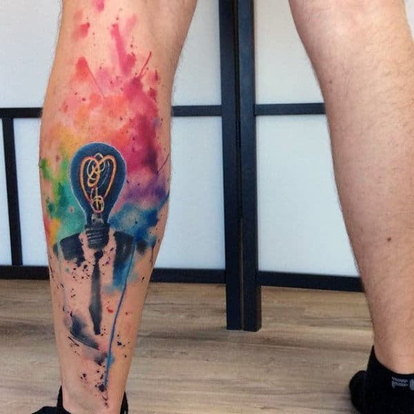 100 Watercolor Tattoo Designs For Men - Cool Ink Ideas