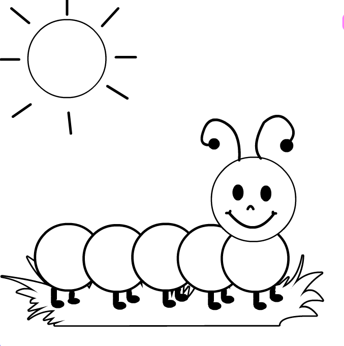 Jolie Chenille A Colorier