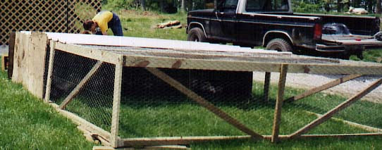 a standard 
salatin-style pastured poultry pen