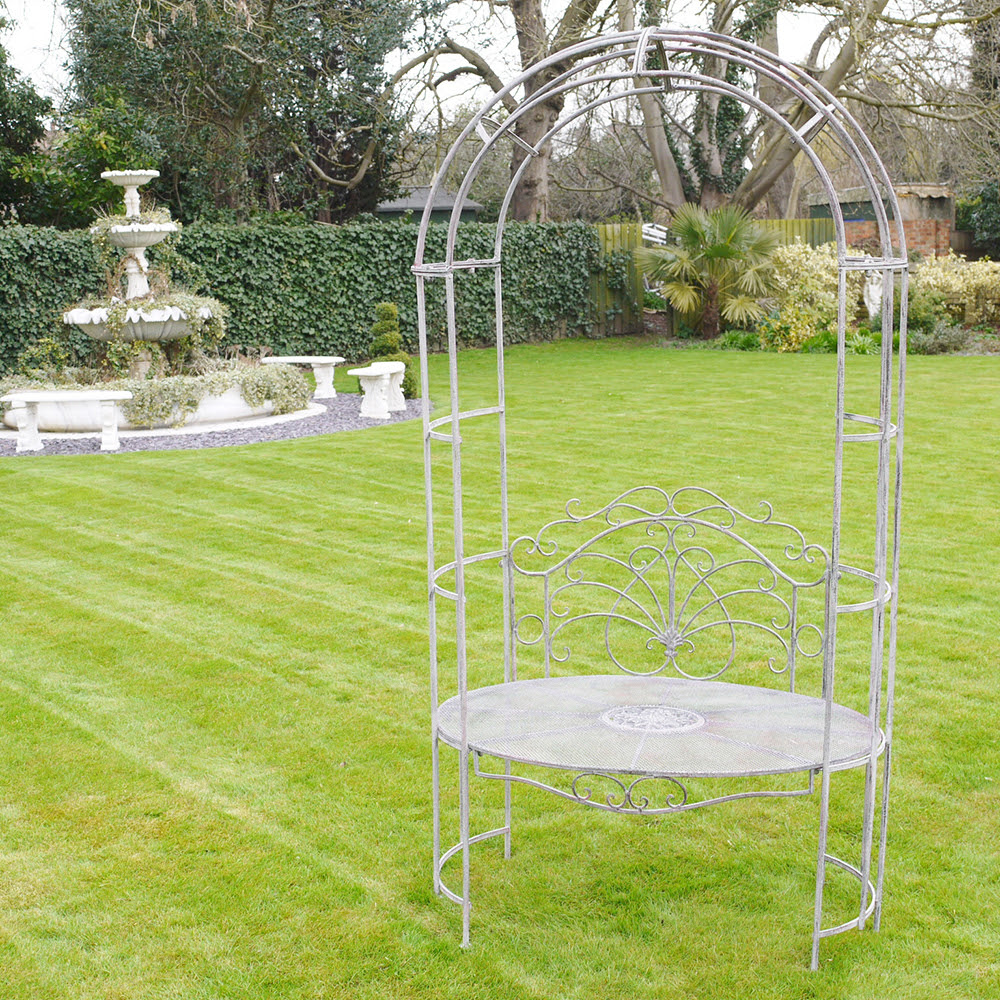 Wedding Garden Arch Seat|Arbour Garden Bench Seat- Candle 
