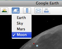 Moon choice for Google Earth