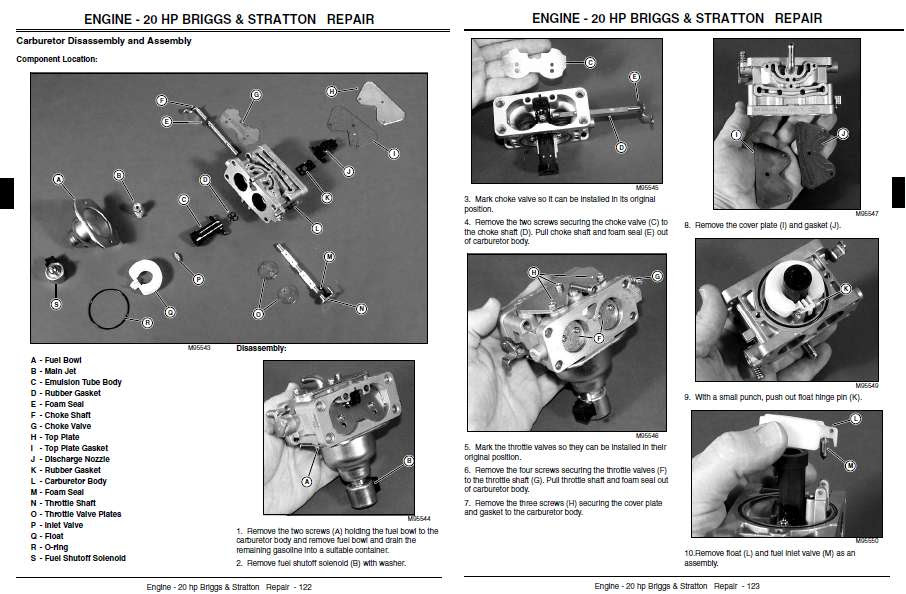 JOHN DEERE REPAIR MANUAL L100 L110 L120 L130 |