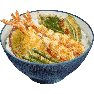 天丼 天ぷら丼 のイラスト 条件付フリー素材集