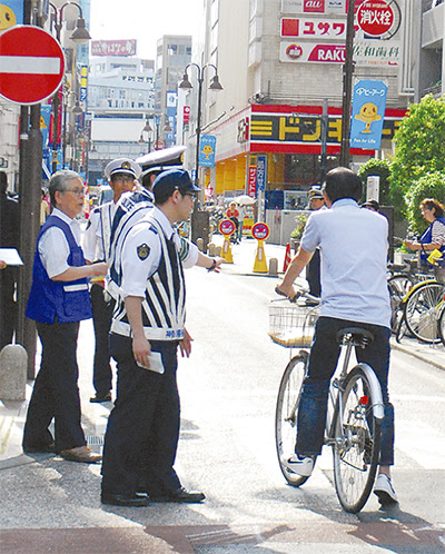 区民会議高津署 自転車も車両 呼びかけ ポレポレ通り周辺 高津区 タウンニュース
