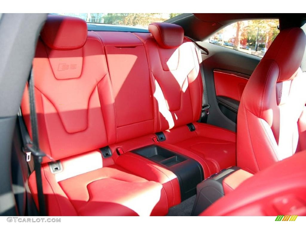 Magma Red Silk Nappa Leather Interior 10 Audi S5 4 2 Fsi Quattro Coupe Photo Gtcarlot Com
