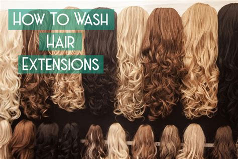 wash hair extensions learn