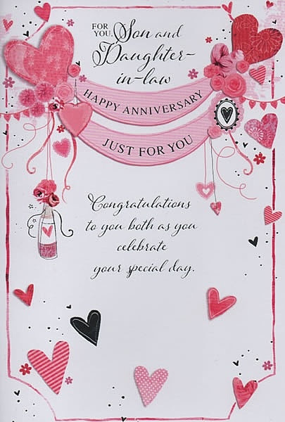 Family Anniversary Cards - For You, Son And Daughter-in ...
