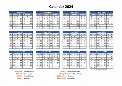 Whether you are a busy professional, a student juggling multiple responsibilities, or simply someone who likes to keep track of important dates, having a reliable. calendar 2024 united kingdom wikidatesorg
