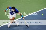 rafael nadal returns shot vs andy murray us open 2011 semifinal