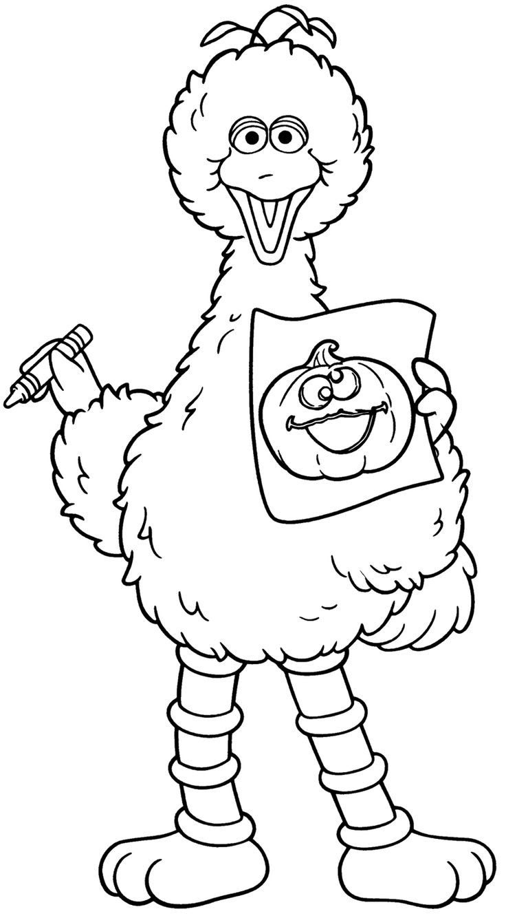 Sesame Street Face Coloring Pages - Coloring Home