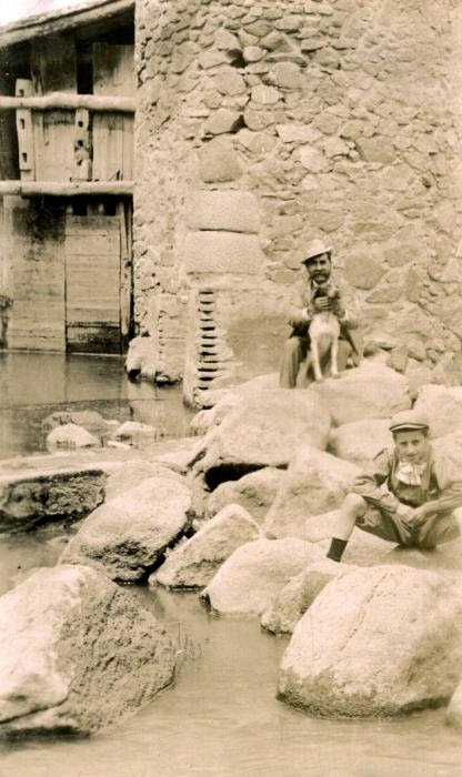 Molinos del Tajo en junio de 1905. Fotógrafo anónimo. Colección Luis Alba. Ayuntamiento de Toledo