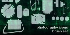 Photography Icons Brush set