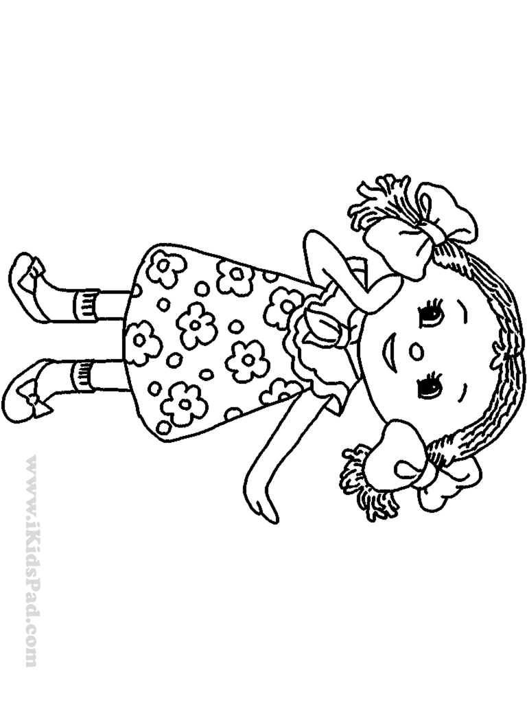 Doll coloring pages to download and print for free